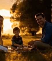 家庭户外草地野餐场景7860#横屏 