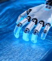 机械手臂触碰科技界面12818#横屏 