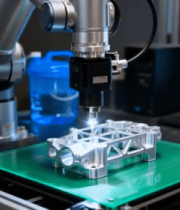 机械臂自动化加工金属零件14039#横屏 