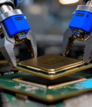 机械臂操作芯片4187#横屏 