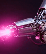 机械臂发射粒子光效素材1174#横屏 