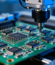 机械臂操作电路板画面6046#横屏 