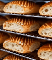 货架上摆放的烘焙面包6167#横屏 