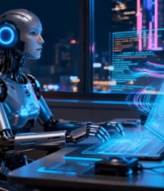 	 机器人操作笔记本电脑场景11081#横屏 