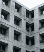 混凝土高楼外立面绿植景观7082#横屏 