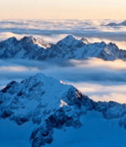 雪山云海自然风光8663#横屏 