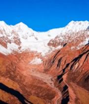 雪山山脉自然风光全景(1)1384#横屏 