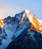 雪山日出壮丽景象3052#横屏 