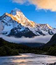 雪山自然风光全景(2)4061#横屏 