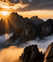 黄山日出云海景观2394#横屏 