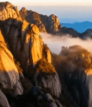 	 黄山壮丽山峰与云海景观3204#横屏 