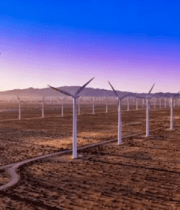 荒漠风力发电场全景3525#横屏 