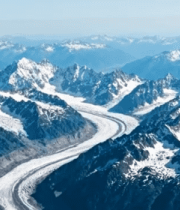 雪山山脉冰川鸟瞰景观3186#横屏 