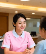 护士与患者医院交流场景8352#横屏 