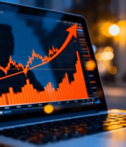 户外笔记本电脑显示金融图表8480#横屏 