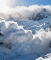 雪山冰川雪崩自然景观12333#横屏 