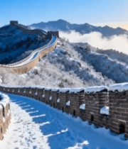 雪后长城壮丽全景9153#横屏 