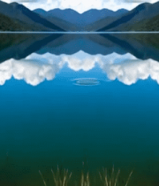 湖泊山水倒影自然风景10836#横屏 