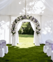 户外白色婚礼场地布置4806#横屏 