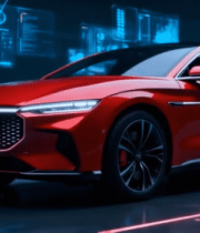 红色新能源汽车展示11506#横屏 