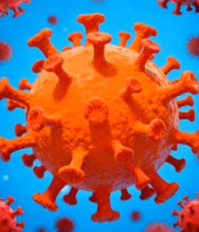 渲染新冠病毒微观画面4188#横屏 