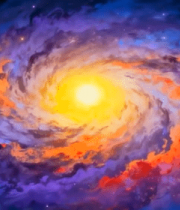 绚丽星云星系太空背景素材14528#横屏 