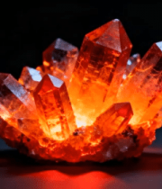 红色水晶微距特写素材8149#横屏 