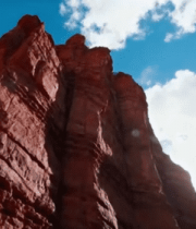 红色丹霞地貌自然风光1570#横屏 