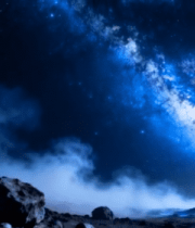 星空下的岩石夜景素材13578#横屏 