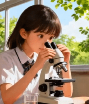 小学生教室做显微镜实验5186#横屏 