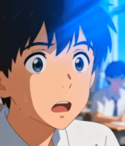 校园教室中惊讶的动漫男生6681#横屏 