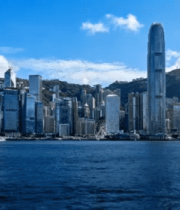 香港城市天际线海港全景3553#横屏 