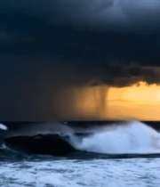 海上雷电风暴自然景观10124#横屏 