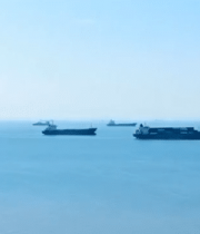 海上货轮航行全景9554#横屏 