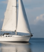 海上帆船航行景象2862#横屏 