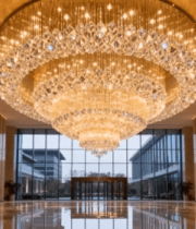 现代酒店大厅豪华水晶吊灯1334#横屏 