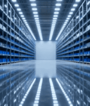 现代化仓库内景货架展示4703#横屏 