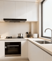 现代简约风格厨房室内场景11621#横屏 