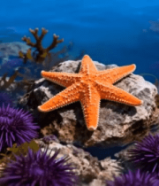 海底海星与海胆珊瑚素材4530#横屏 