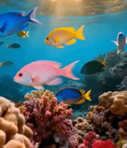 海底珊瑚礁与多彩鱼群8313#横屏 