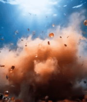 海底粉末喷发景象2264#横屏 