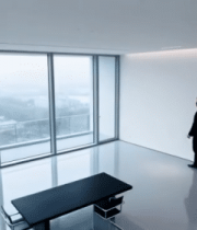 现代办公室内男士行走素材4672#横屏 