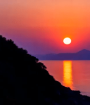 海边日落自然风光5984#横屏 