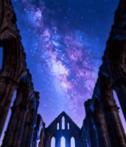 古迹星空夜景11236#横屏 