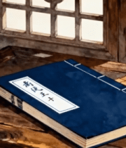 古风古书置于中式窗边6976#横屏 