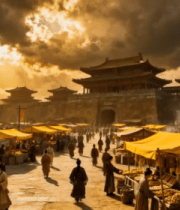 古代集市古建筑场景5081#横屏 