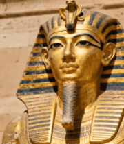 古埃及神庙法老雕像特写3736#横屏 