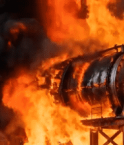 工业设备火焰燃烧素材3541#横屏 