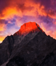 夕阳下的壮丽山峰3904#横屏 