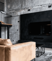 工业风客厅装修场景1592#横屏 